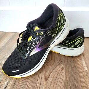 Brooks Womens Ghost 14 Black Running Shoes Sneakers Size 10.5 Women